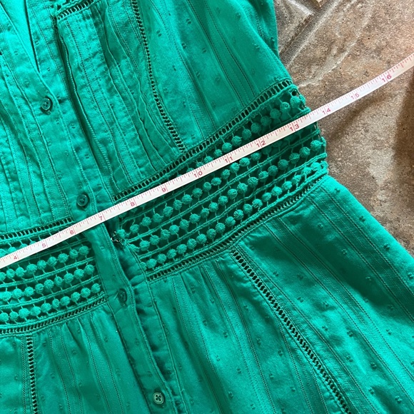 ⭐️BOGO FREE⭐️ Anthropologie Maeve sleeveless green dress - Picture 10 of 11